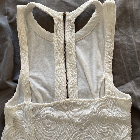 🛑SOLD🛑 Mink Pink Lace Skater Dress - Picture 4 of 7